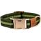 Show in main carousel: JEJOU DOG Green Stripes Walk Set Dog Collar & Leash, Green, Small slide 2 of 7