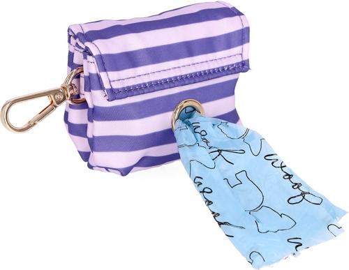 Show full view: JEJOU DOG Purple Stripes Walk Set Dog Collar & Leash, Purple, Small slide 6 of 6