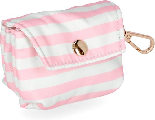 Show full view: JEJOU DOG Pink Stripes Walk Set Dog Collar & Leash, Pink, Small slide 5 of 6