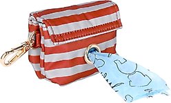 JEJOU DOG Burgundy Stripes Walk Set Dog Collar & Leash, Burgundy, Medium slide 2 of 6