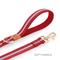 Show in main carousel: JEJOU DOG Burgundy Stripes Walk Set Dog Collar & Leash, Burgundy, Medium slide 4 of 6