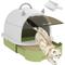 Show in main carousel: PawHut Covered Cat Litter Box with Lid & Scoop, 20.5-in, Green slide 1 of 9