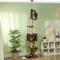 Show in main carousel: PawHut 89 to 104-in Adjustable Height Plush Floor-to-Ceiling Cat Tree & Condo, Brown slide 2 of 9