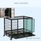 Show in main carousel: PawHut Heavy Duty Double Door Lockable Wheels Dog Crate, Black, 36-in slide 6 of 11