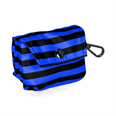 Show full view: JEJOU DOG Neon Blue Stripes Walk Set Dog Collar & Leash, Neon Blue, Medium slide 5 of 6