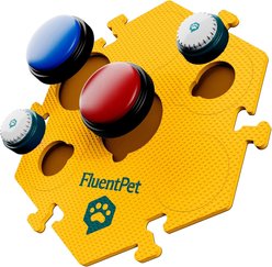 FluentPet FlexTile Talking Mat Dog Toy, Orange