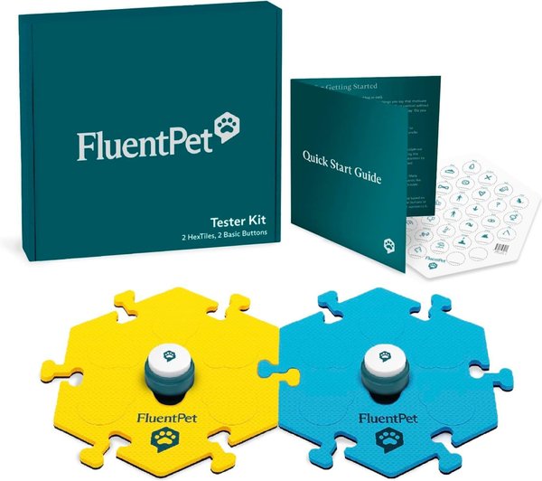おもちゃ FluentPet Discontinued - FLUENTPET Tester Kit Talking Buttons Dog Toy