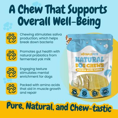 Show full view: HOTSPOT PETS 4 to 5-in Himalayan Yak Cheese Dog Chew Treats, Medium, 3 count slide 6 of 11