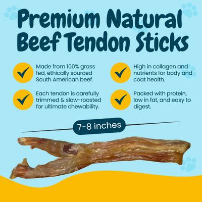Show full view: HOTSPOT PETS 6 to 8-in Meaty Beef Tendons Dog Treats, 6 count slide 4 of 11