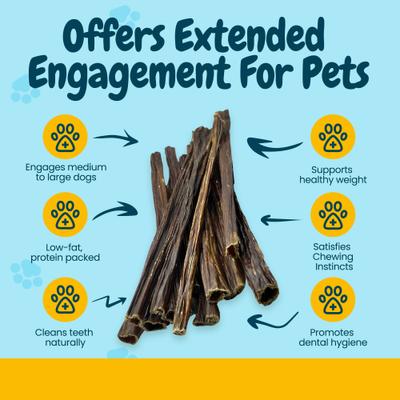 Show full view: HOTSPOT PETS 12-in Beef Gullet Sticks Dog Treats, 50 count slide 6 of 10