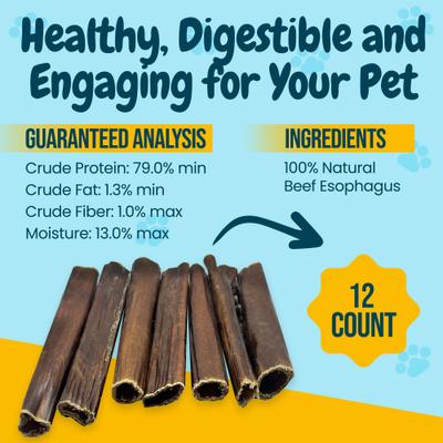 Show full view: HOTSPOT PETS 6-in Beef Gullet Sticks Dog Treats, 12 count slide 5 of 10