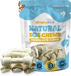 HOTSPOT PETS 8 to 9-in Knotted Bones Rawhide Dog Treats, 6 count slide 2 of 9