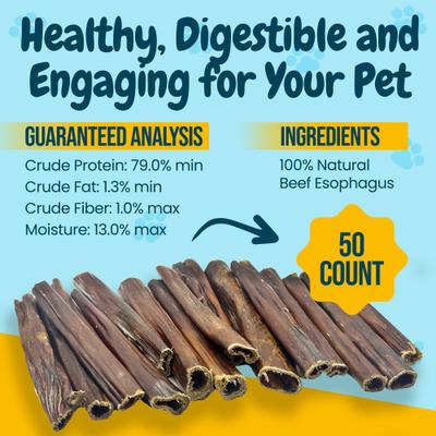 Show full view: HOTSPOT PETS 6-in Beef Gullet Sticks Dog Treats, 50 count slide 5 of 10