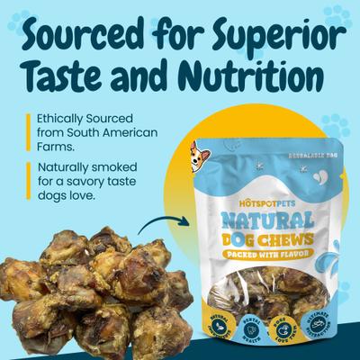 Show full view: HOTSPOT PETS Meaty Beef Knee Cap Bones Dog Chew Treats, Large, 12 count slide 7 of 9