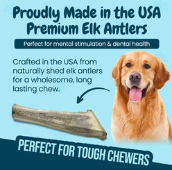 HOTSPOT PETS 8 to 9-in Split Elk Antlers Dog Treats, X-Large, 2 count slide 2 of 6