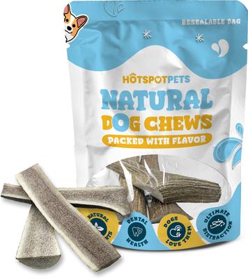Show full view: HOTSPOT PETS 7 to 8-in Split Elk Antlers Dog Treats, Large, 3 count slide 3 of 8