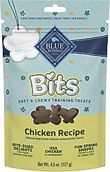 Blue Buffalo Springtime Bits Chicken Soft & Chewy Dog Treats, 4.5-oz Bag