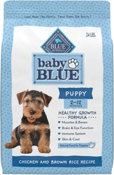 Blue Buffalo Baby Blue Healthy Growth Formula Natural Chicken & Brown Rice Recipe Puppy Dry Food, 24-lb bag