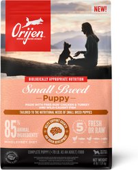ORIJEN Grain-Free High-Protein Small Breed Puppy Dry Dog Food, 4-lb bag