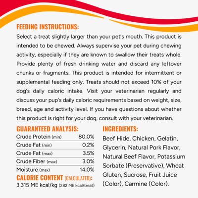 Show full view: Good 'n' Fun Triple Flavor Twist Ropes Pork, Beef & Chicken Dog Treat Chews, Large, 3 count slide 8 of 10