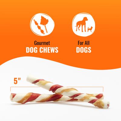 Show full view: Good 'n' Fun Triple Flavor Twist Sticks Pork, Beef & Chicken Dog Treat Chew, 10 count slide 6 of 11