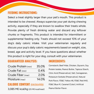 Show full view: Good 'n' Fun Triple Flavor Twists Sticks Chicken, Peanut Butter & Pork Dog Treat Chew, 18 count slide 8 of 9