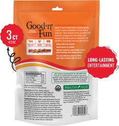 Good 'n' Fun Triple Flavor Chicken Wrapped Beefy Spirals Dog Treat Chews, 3 count slide 2 of 8