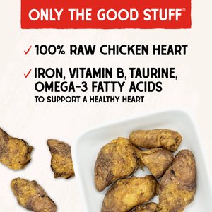 Stella & Chewy's Chicken Hearts Freeze-Dried Raw Dog Treats, 11.5-oz bag