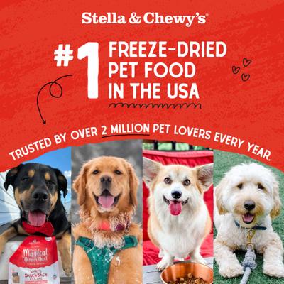 Show full view: Stella & Chewy's Beef Heart Freeze-Dried Raw Dog Treats, 3-oz bag slide 7 of 12