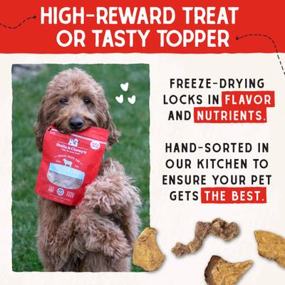 Show full view: Stella & Chewy's Beef Liver Freeze-Dried Raw Dog Treats, 3-oz bag slide 9 of 12