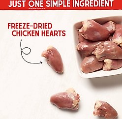Stella & Chewy's Chicken Hearts Freeze-Dried Raw Dog Treats, 11.5-oz bag slide 2 of 9