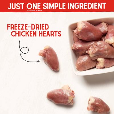Show full view: Stella & Chewy's Chicken Hearts Freeze-Dried Raw Dog Treats, 11.5-oz bag slide 8 of 12