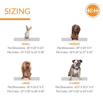 Show full view: K&H Pet Products Deluxe Bolster Dog Crate Pad, Natural, Large slide 3 of 12