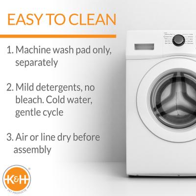 Show full view: K&H Pet Products Deluxe Bolster Dog Crate Pad, Natural, Large slide 6 of 12