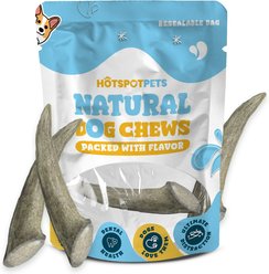 HOTSPOT PETS 5 to 8-in Whole Deer Antler Dog Treats, Small, 3 count slide 2 of 9
