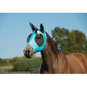 Weaver Equine Cooling Horse Fly Mask, Turquoise, Medium