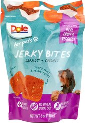 Dole Plant Based Carrot & Coconut Dog Jerky Treats, 6-oz bag
