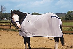 Weaver Equine Horse Fly Sheet, White, 68-in