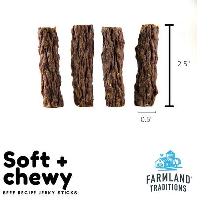 Show full view: Farmland Traditions Beef Recipe Sticks Jerky Dog Treats, 14-oz bag slide 4 of 8