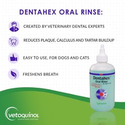 Vetoquinol Dentahex Dog & Cat Dental Rinse, 8-fl oz bottle slide 2 of 6