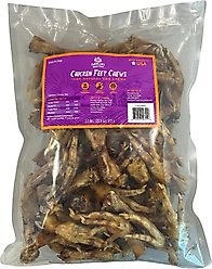 Farmland Traditions 100% Large Chicken Feet Dog Chews, 2.1-lb bag