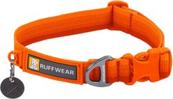 Ruffwear Front Range Dog Collar, Blaze Orange, 14 to 20-in neck