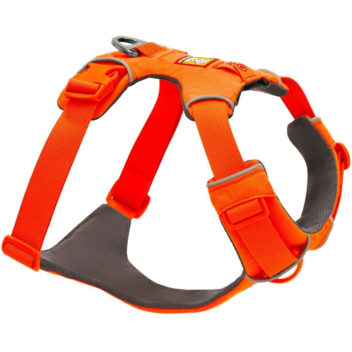 Ruffwear Front Range Reflective Front-Clip Dog Harness, Blaze Orange, Medium: 27 to 32-in chest
