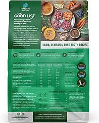 Farmland Traditions The Good List Lamb, Venison & Bone Broth Recipe Adult Gently Air-Dried Dog Food, 16-oz bag slide 2 of 7