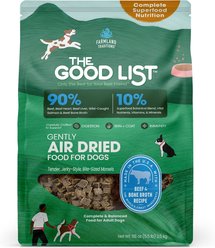 Farmland Traditions The Good List Beef & Bone Broth Recipe Adult Gently Air-Dried Dog Food, 5.5-lb bag