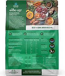 Farmland Traditions The Good List Beef & Bone Broth Recipe Adult Gently Air-Dried Dog Food, 2.2-lb bag slide 2 of 7