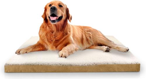 Show full view: Restology Precious Tails Sherpa Dog Crate Mat, Camel, Medium: 28-in slide 2 of 7