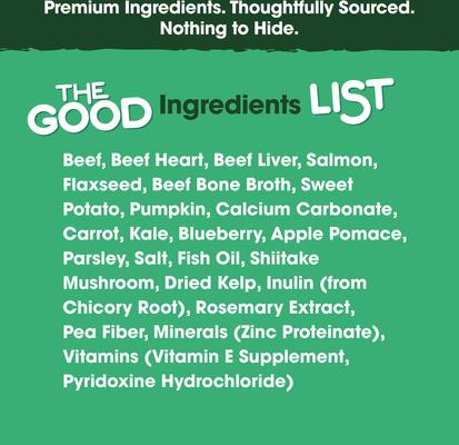 Show full view: Farmland Traditions The Good List Beef & Bone Broth Recipe Adult Gently Air-Dried Dog Food, 5.5-lb bag slide 4 of 8