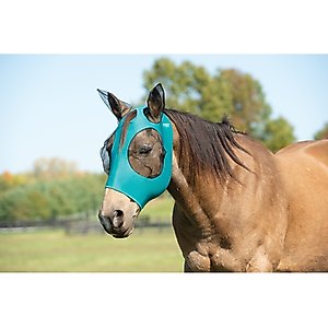 Weaver Equine Cooling Horse Fly Mask, Teal, Large