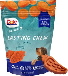 Dole Lasting Chew Carrot Flavor Small Breed Dog Chews, 10 count